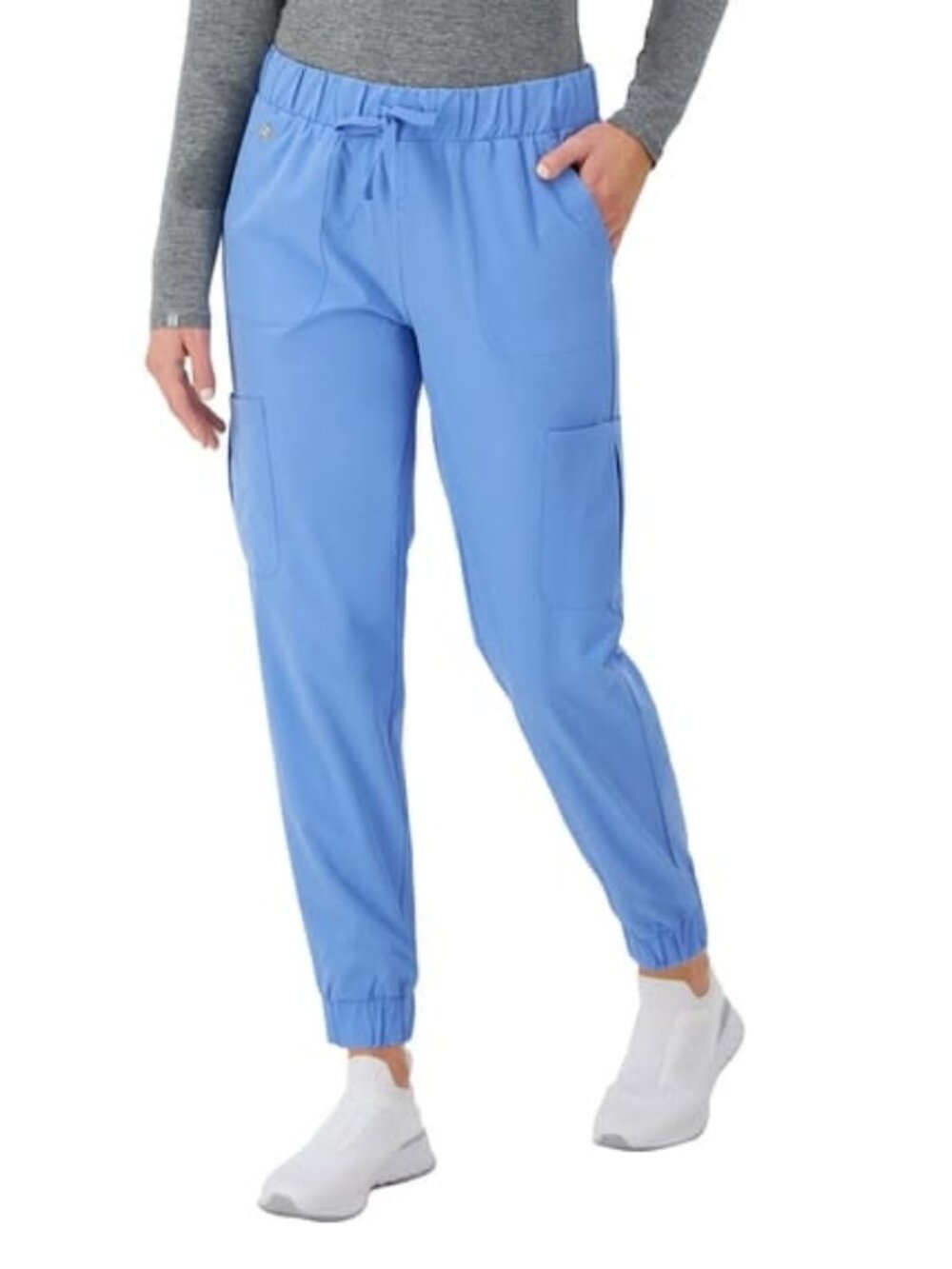 NWT Hanes Comfort Fit Scrubs Women's Scrub Joggers - Ciel blue